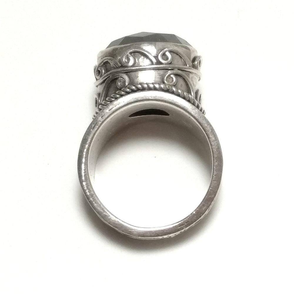 ANELLO ETNICO in argento 925 ANELLO artigianale Labradorite | GIOIELLI IN ARGENTO