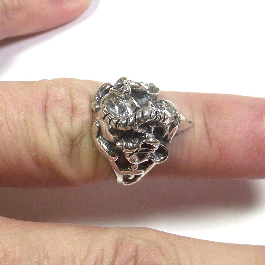 ANELLO GANESH in argento 925 con capelloANELLO GANESH in argento 925 con capello