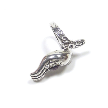 ANELLO GRANATO e argento 925 mano MUDRA YOGA – immagine4