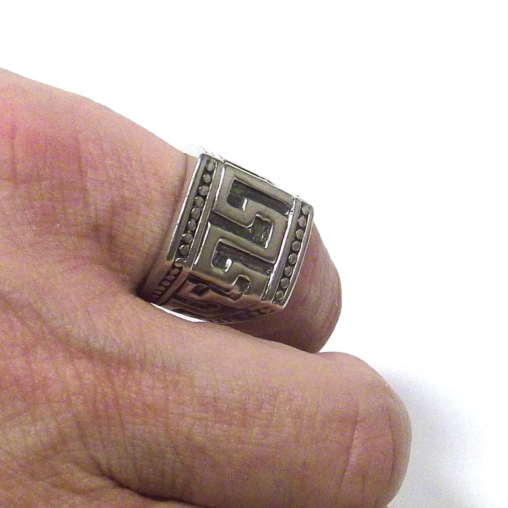 Anello da mignolo in argento 925 - GRECA