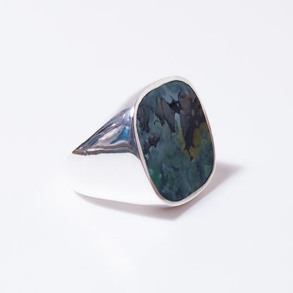 ANELLO artigianale in argento 925 con pietra - ORISSA