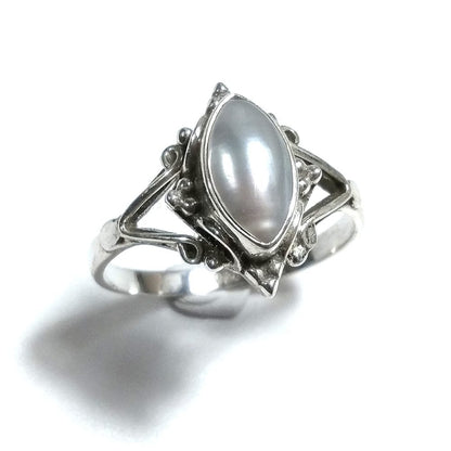 ANELLO ETNICO in argento 925 con Lapislazzuli – perla