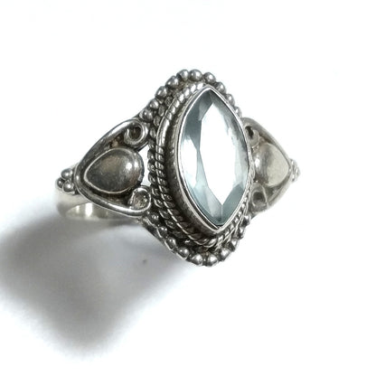 Anello con pietra in argento 925 - NISHTA