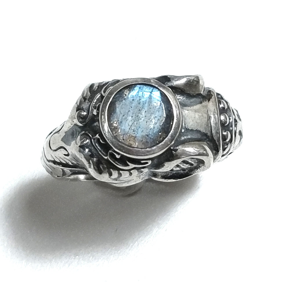 ANELLO ELEFANTE in argento 925 Anello con pietra Labradorite | GIOIELLI ETNICI