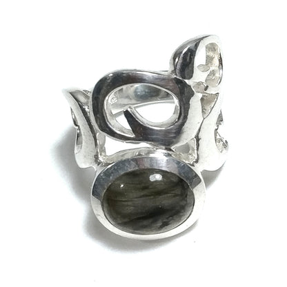 Anello con pietra in argento 925 con Labradorite | GIOIELLI IN ARGENTO