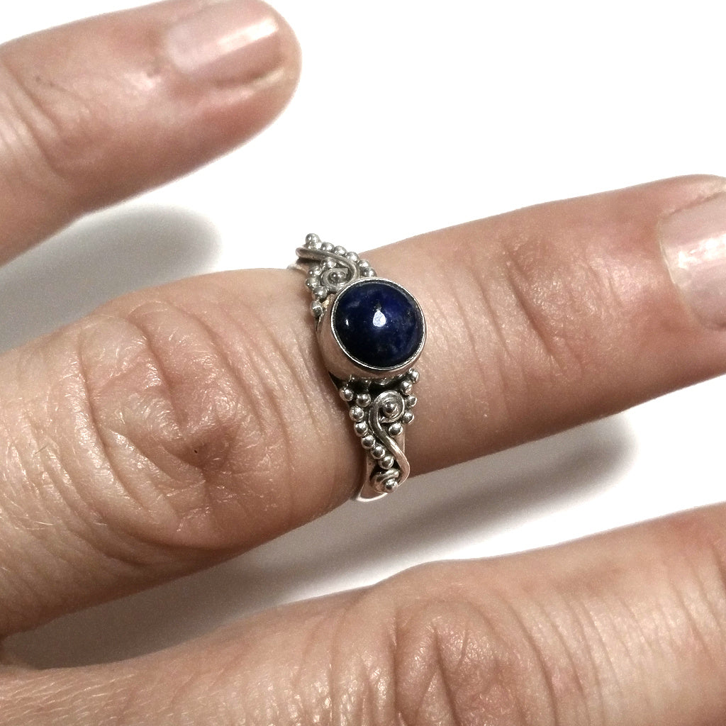 ANELLO ETNICO in argento 925 con Lapislazzuli | GIOIELLI IN ARGENTO