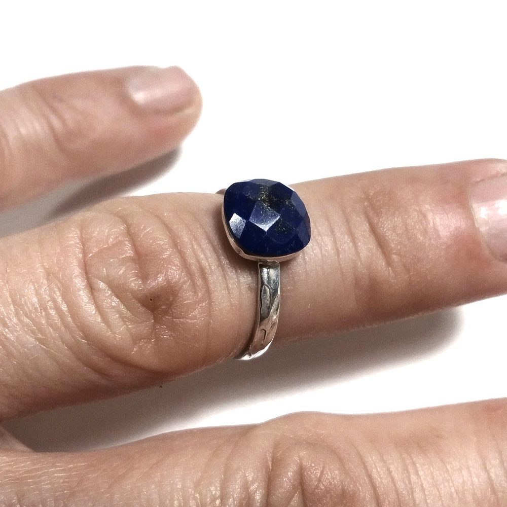 ANELLO artigianale in argento 925 Anello con pietra Lapislazzuli | GIOIELLI IN ARGENTO
