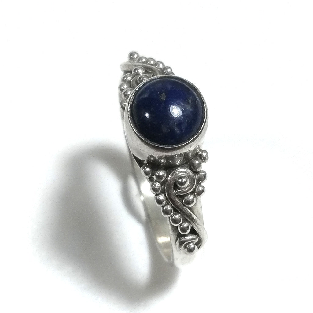 ANELLO ETNICO in argento 925 con Lapislazzuli | GIOIELLI IN ARGENTO