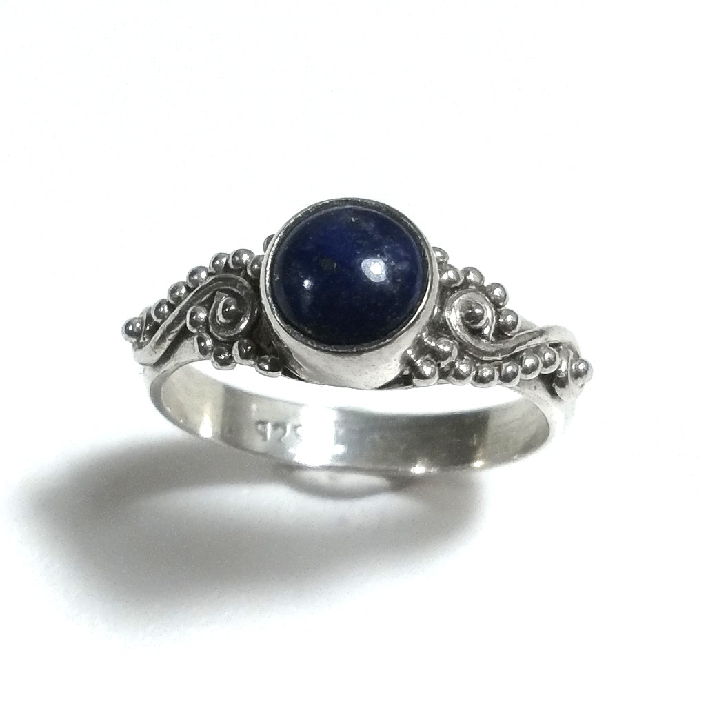 ANELLO ETNICO in argento 925 con Lapislazzuli | GIOIELLI IN ARGENTO
