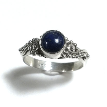 ANELLO ETNICO in argento 925 con Lapislazzuli | GIOIELLI IN ARGENTO