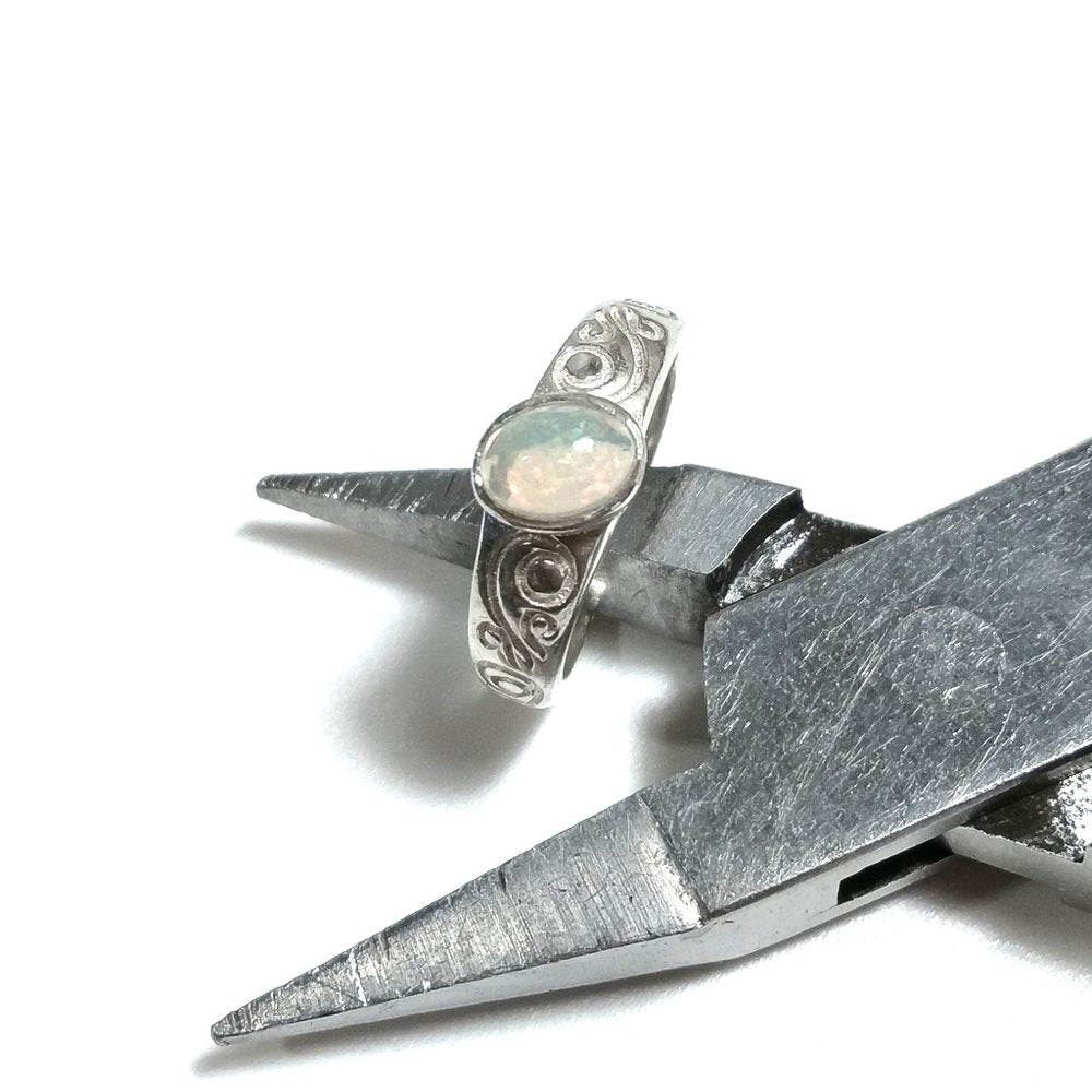 Anello con pietra in argento 925 con Opale | ANELLI ARGENTO