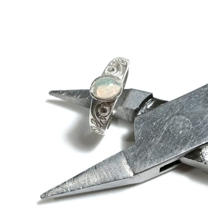 Anello con pietra in argento 925 con Opale | ANELLI ARGENTO