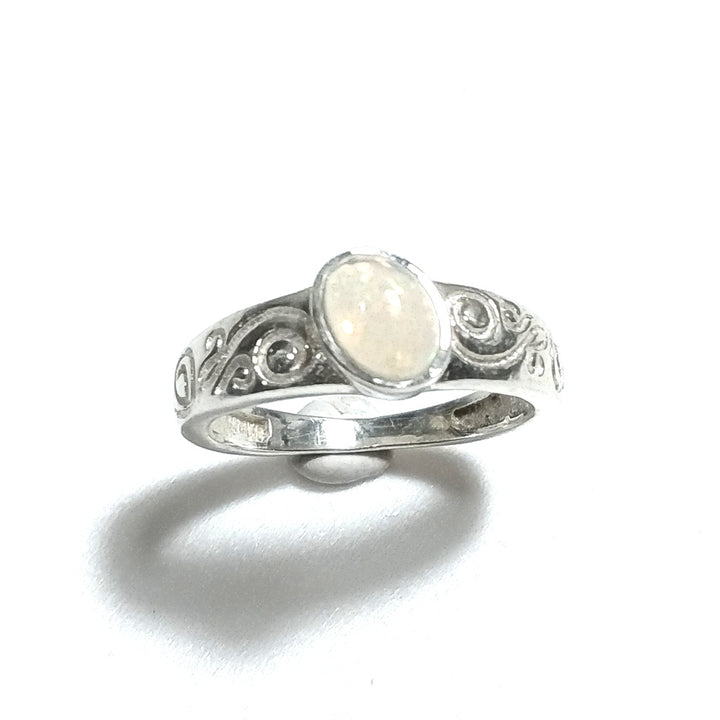Anello con pietra in argento 925 con Opale | ANELLI ARGENTO