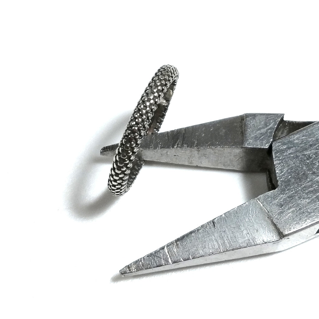 Anello a forma di fede in argento 925 - TRUST