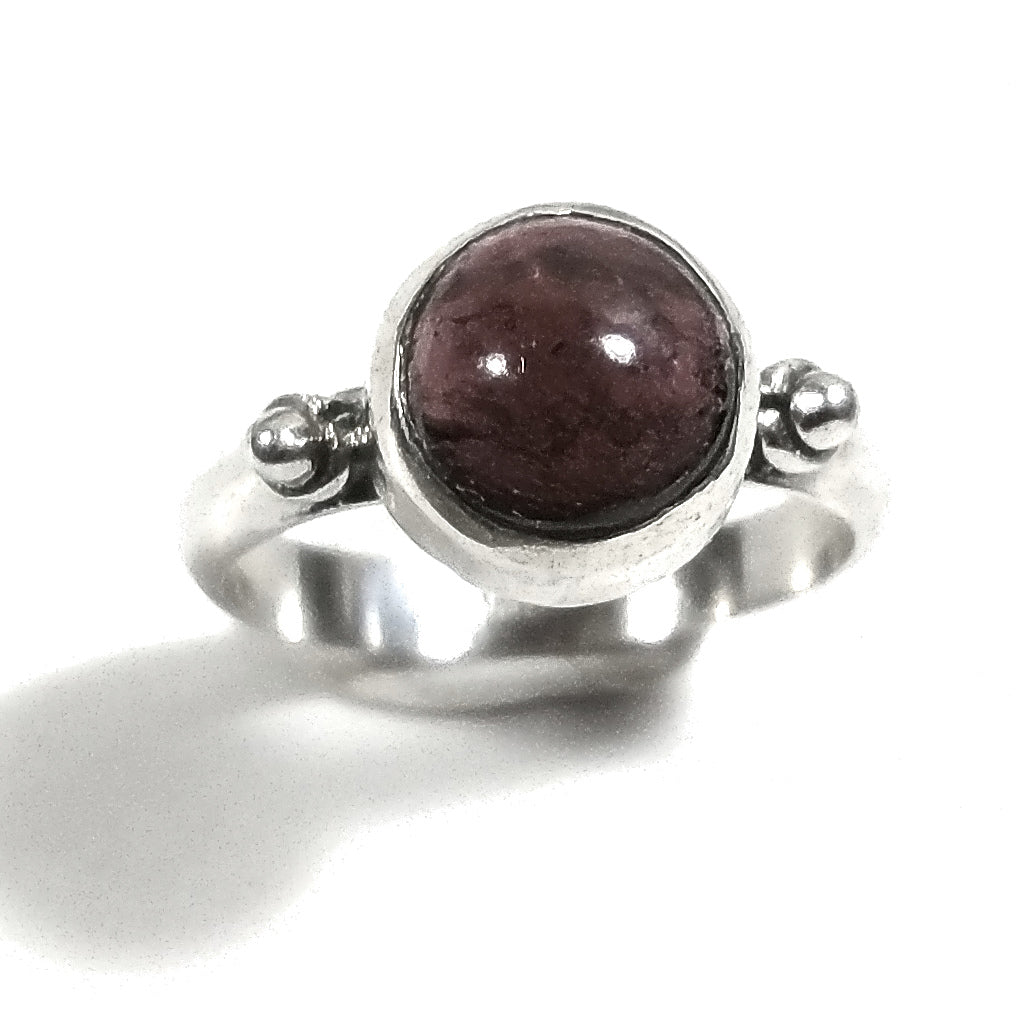 ANELLO artigianale in argento 925 con Corniola, Pietra di luna – corniola