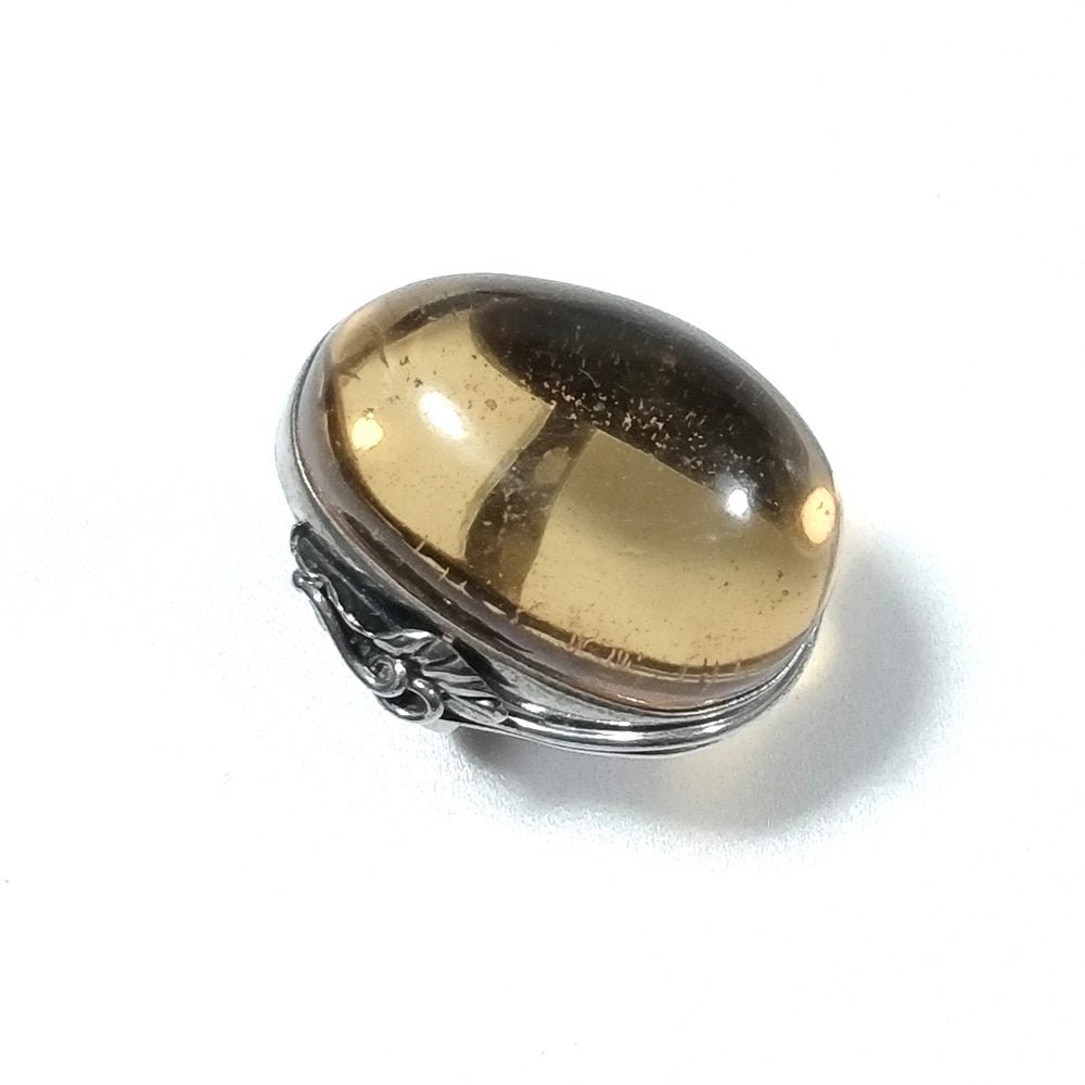 Anello con pietra in argento 925 ANELLO artigianale Ambra | GIOIELLI IN ARGENTO – immagine8