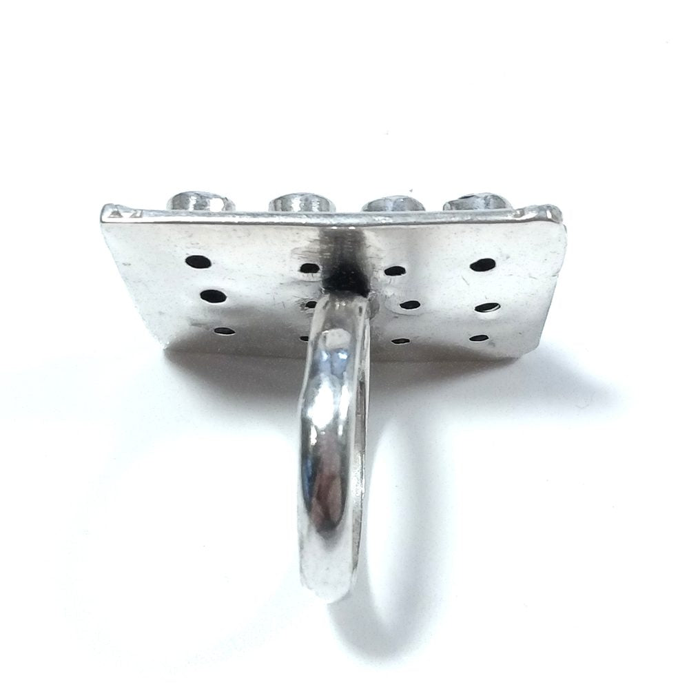 ANELLO ETNICO in argento 925 con pietra Ametista