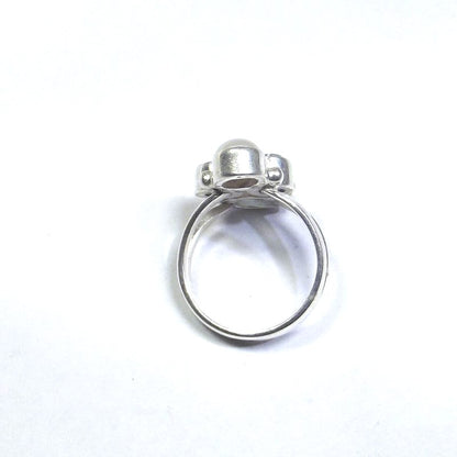 ANELLO argento 925 ACQUAMARINA, perla e TOPAZIO azzurro 13 - 15 – immagine3