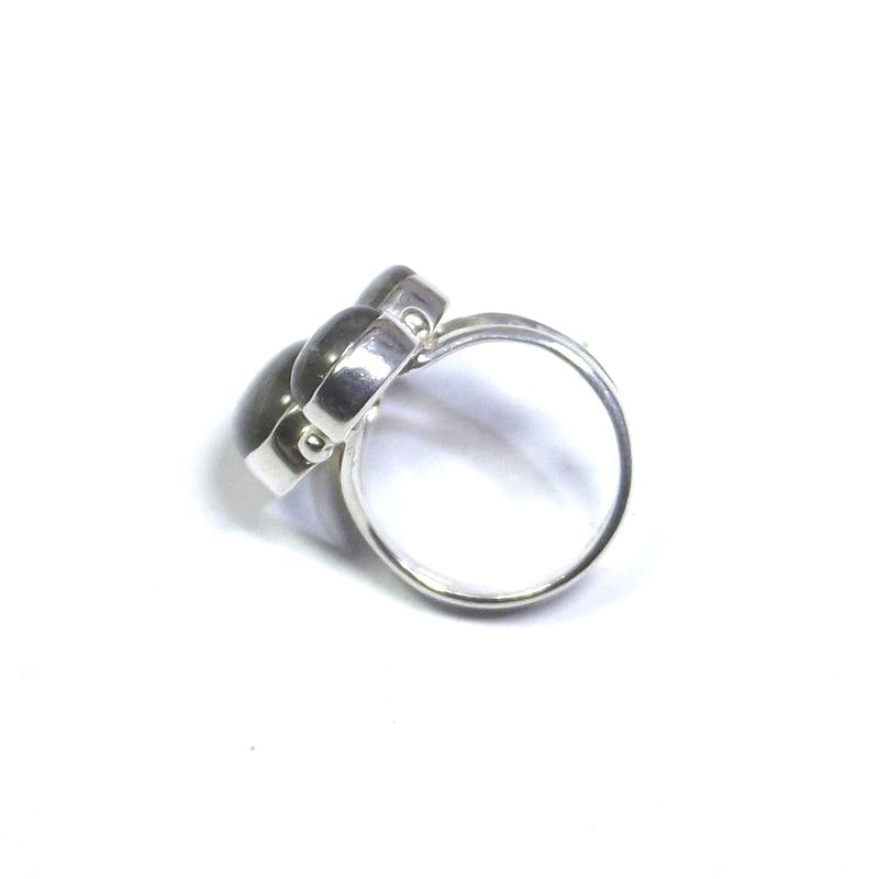 ANELLO argento con Labradorite cabouchon ovale 13 - 15 – immagine3