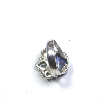 ANELLO argento 925 cianite, pietra di luna, topazio e perla 13 - 15 – immagine4