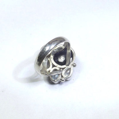ANELLO argento 925 cianite, pietra di luna, topazio 18 - 21 – immagine4