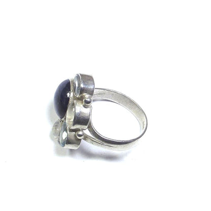 ANELLO argento 925 cianite, pietra di luna, topazio 18 - 21 – immagine3