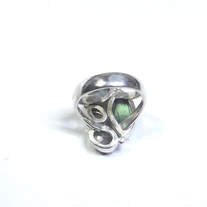 ANELLO argento con Labradorite navetta 14 - 16 – immagine2