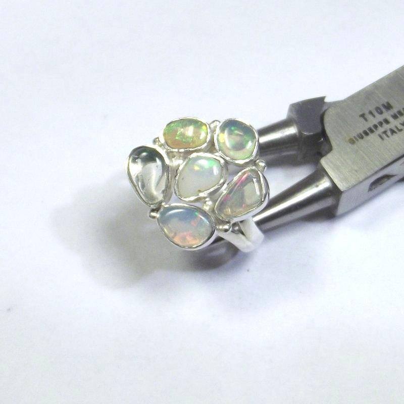 ANELLO argento con Opale ethiope