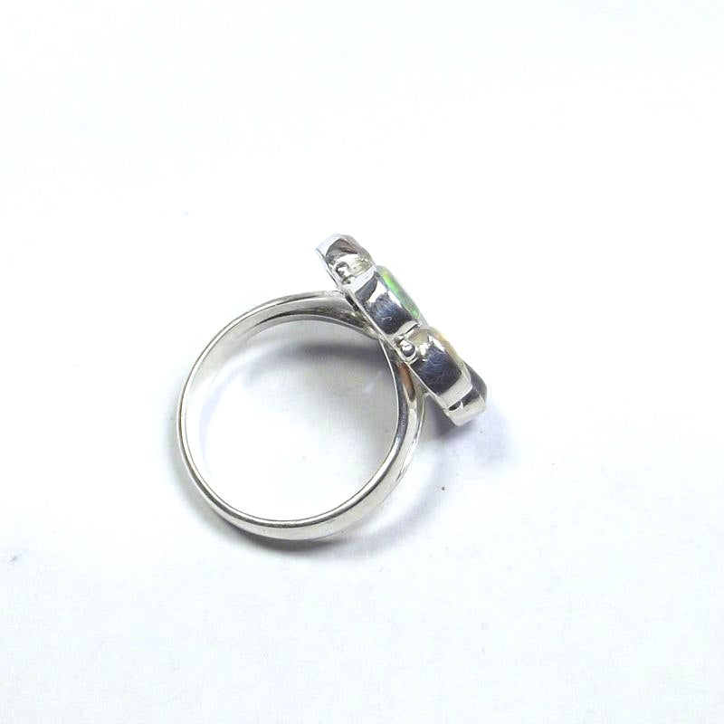 ANELLO argento con Opale ethiope 17 - 19 – immagine3