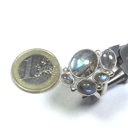 ANELLO argento con Labradorite ovale 21 - 23 – immagine4