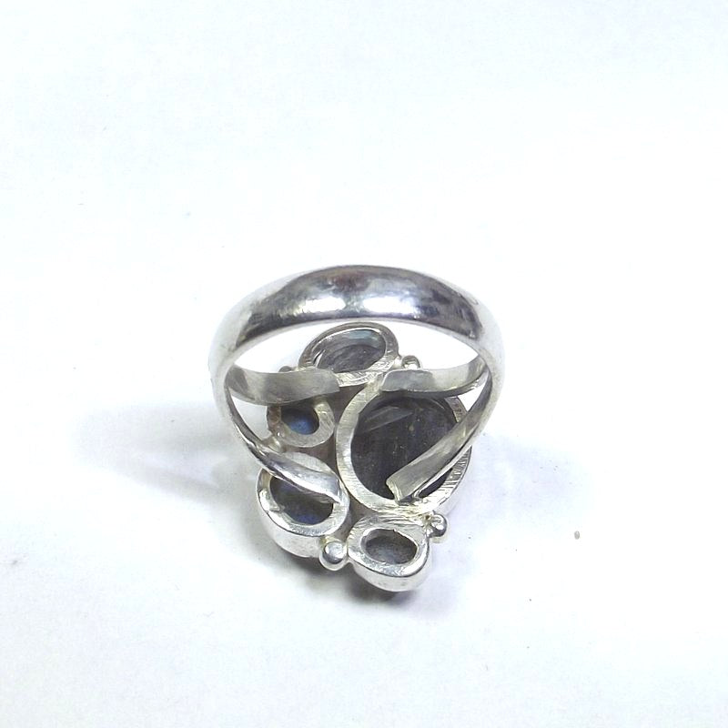 ANELLO argento con Labradorite ovale 21 - 23 – immagine3
