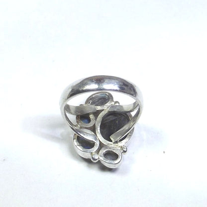 ANELLO argento con Labradorite ovale 21 - 23 – immagine3