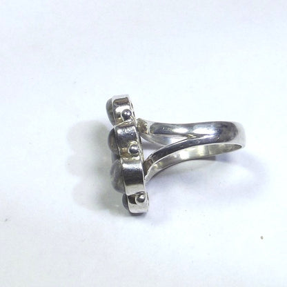 ANELLO argento con Labradorite ovale 21 - 23 – immagine2