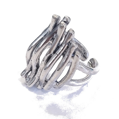 ANELLO etnico ANIKA in argento 925 ANELLO artigianale | ANELLO ARGENTO