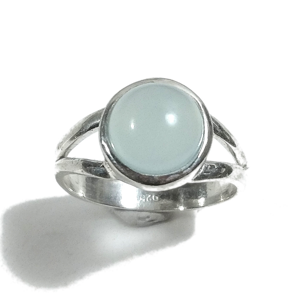 Anello con pietra in argento 925 con Ciaroite - vista dall'alto