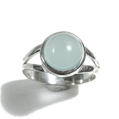 Anello con pietra in argento 925 con Ciaroite - vista dall'alto