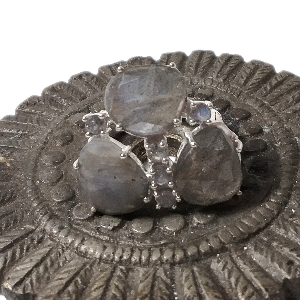 Labradorite Anello TIFFANY in argento 925 ANELLO artigianale con pietre | GIOIELLI ARGENTO