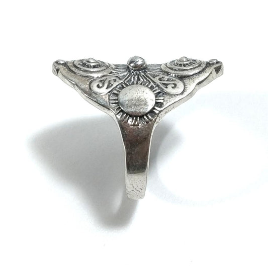 ANELLO ETNICO in argento 925 Anello d'argento largo | GIOIELLI ETNICI – immagine2