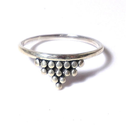 ANELLO CHANDA in argento 925 ANELLO artigianale | GIOIELLI ARGENTO | BOHO