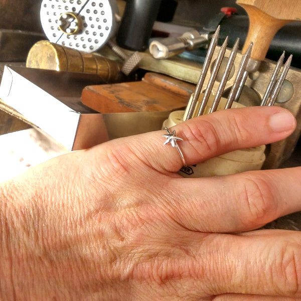 ANELLO STELLA MARINA in argento 925 ANELLO artigianale | GIOIELLI ARGENTO