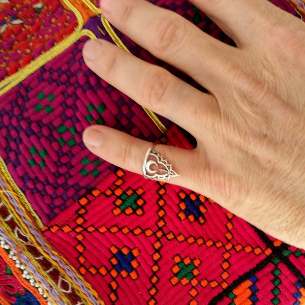 ANELLO MOON in argento 925 ANELLO artigianale | GIOIELLI ARGENTO | BOHO