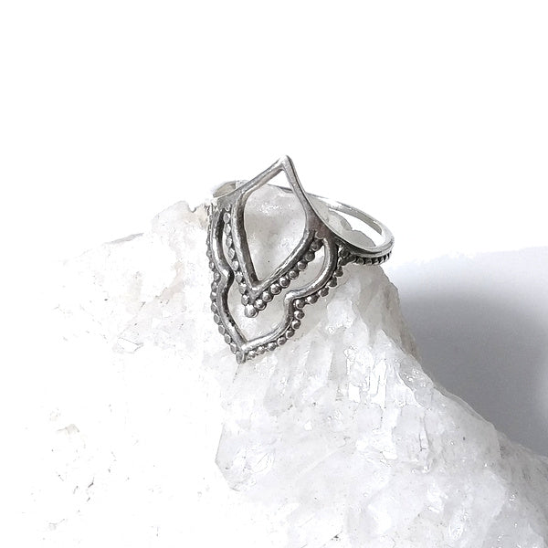 ANELLO AARUSHI in argento 925 ANELLO artigianale | GIOIELLI ARGENTO | BOHO