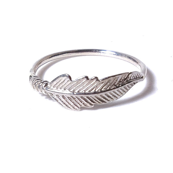 ANELLO PIUMA in argento 925 artigianale - MAYA