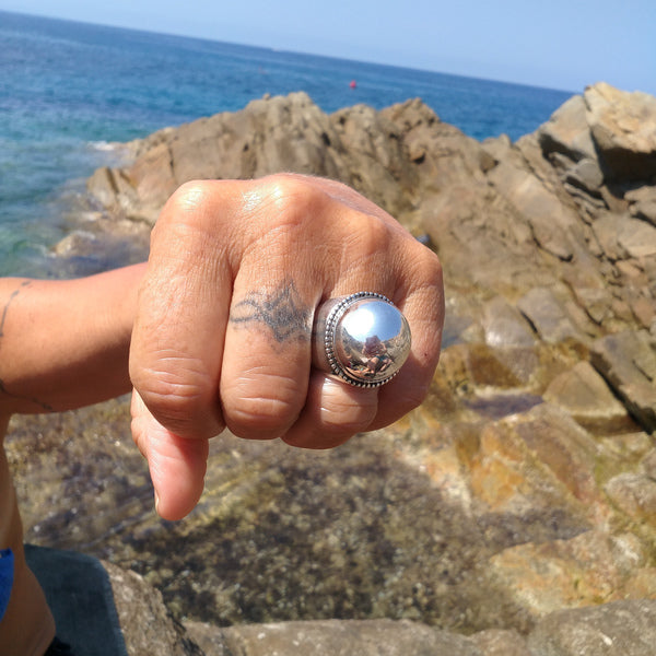 ANELLO etnico LADLI in argento 925 ANELLO artigianale | ANELLO ARGENTO