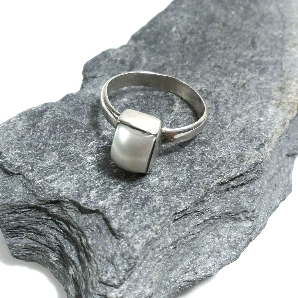 Anello con pietra in argento 925 con Perla | GIOIELLI ETNICI