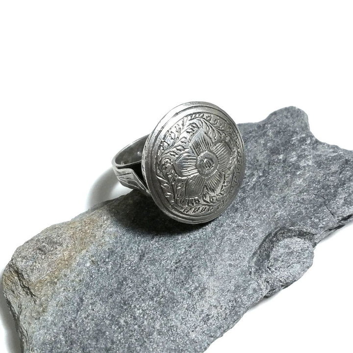 ANELLO ETNICO in argento 925 Anello SIGILLO | GIOIELLI ETNICI