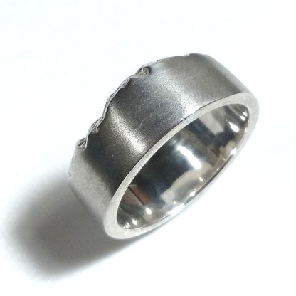 Anello fascia in argento 925 Anello d'argento | GIOIELLI ARGENTO | FASCIA satinata