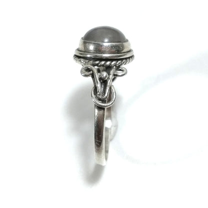 Anello con pietra in argento 925 con Agata muschiata | GIOIELLI IN ARGENTO