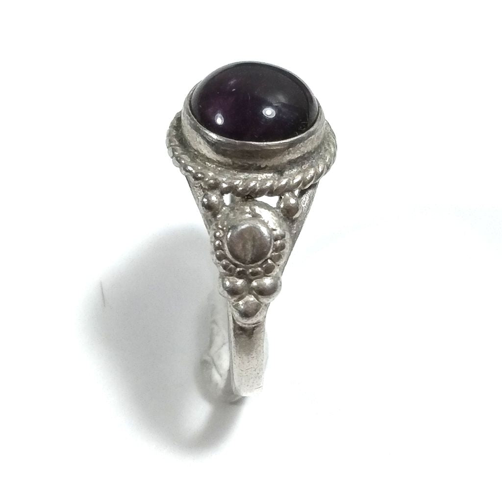 Anello con pietra in argento 925 con Ametista | GIOIELLI IN ARGENTO