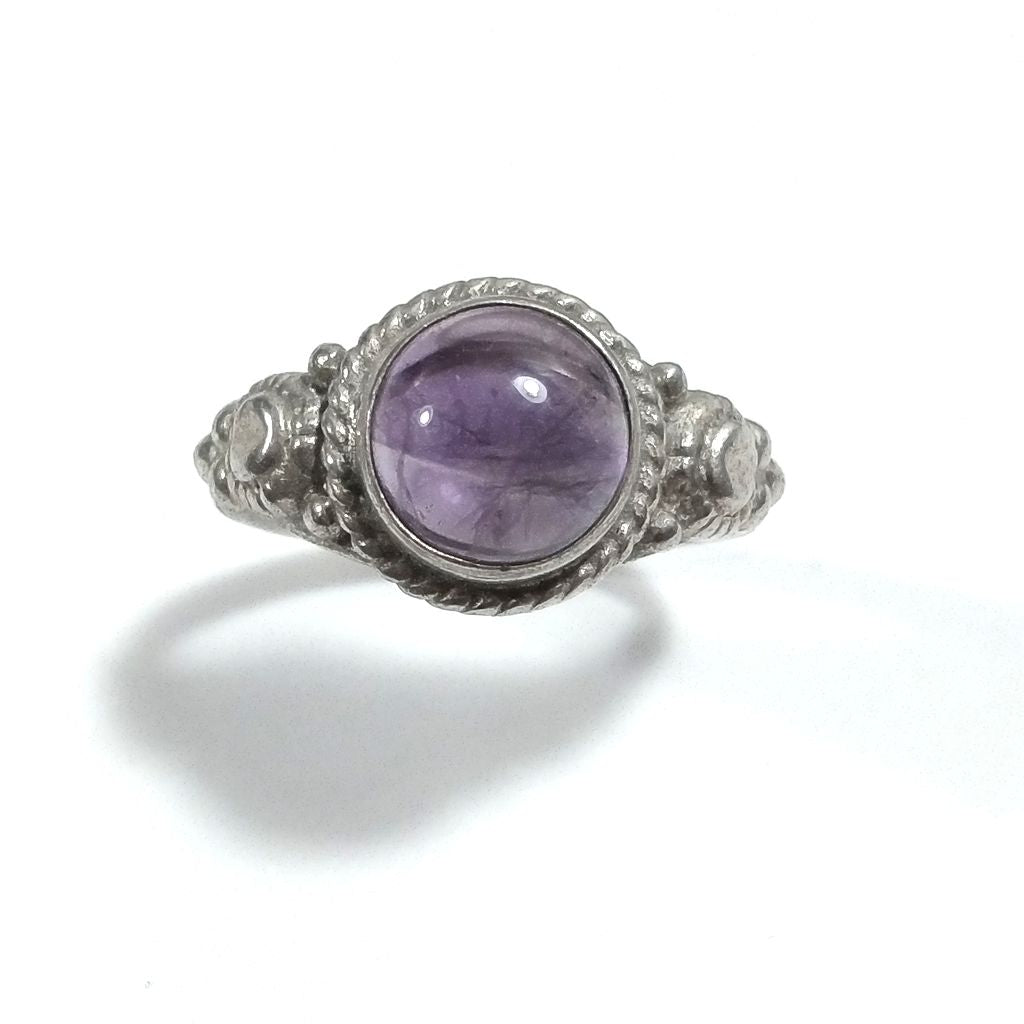 Anello con pietra in argento 925 con Ametista | GIOIELLI IN ARGENTO